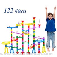 CSXC Marble Run Set 122 Pieces STEM Toys for 3 4 5 6 7 8 Year Old Boys Girls Kids Mable Maze Game DIY Construction Building Blocks Toys B07L7SZ7W5